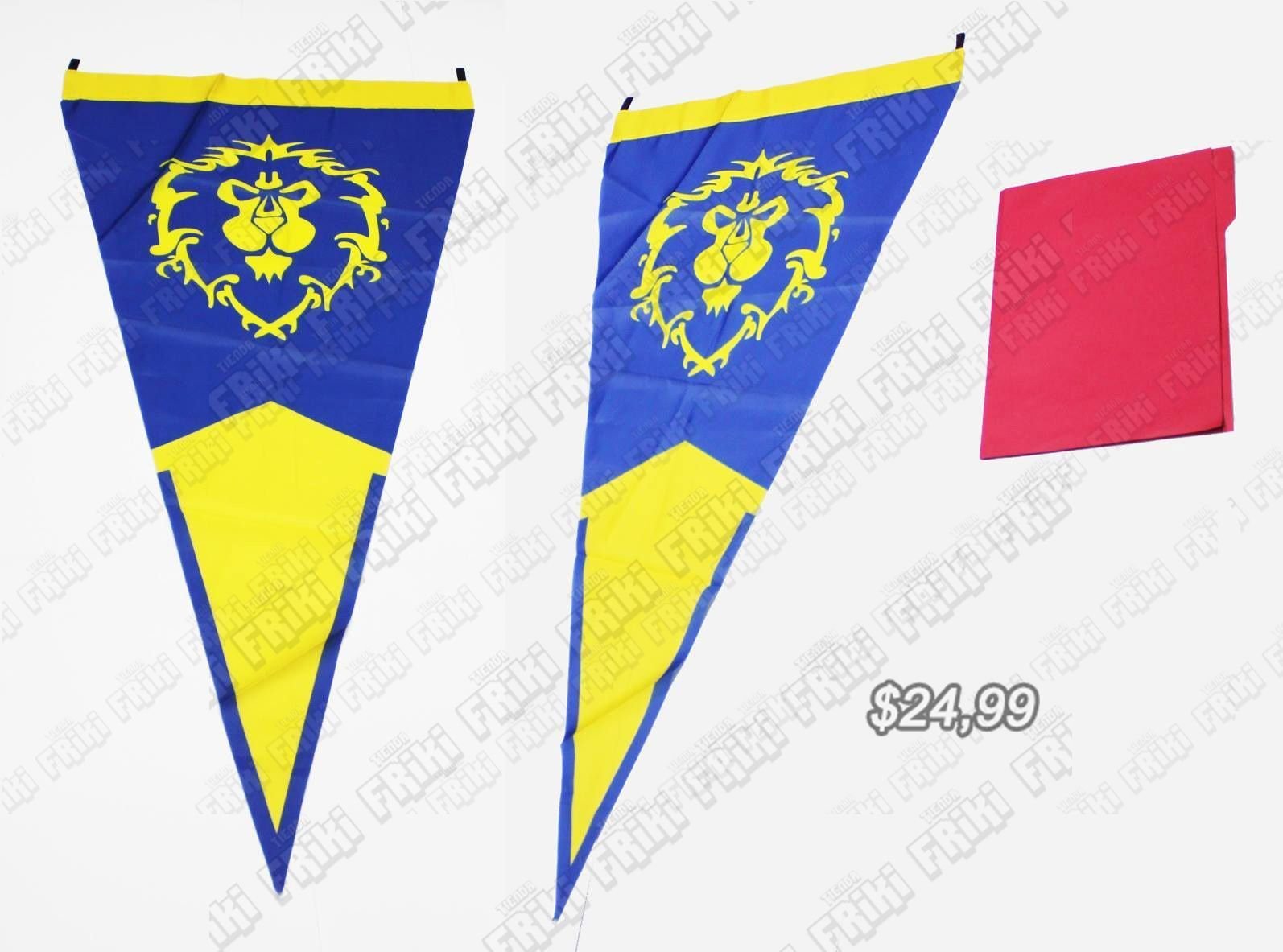 Bandera Videojuegos World of Warcraft Alianza Ecuador Comprar Venden, Bonita Apariencia comodo, practica, Hermoso material de poliester Color amarillo y azul Estado nuevo