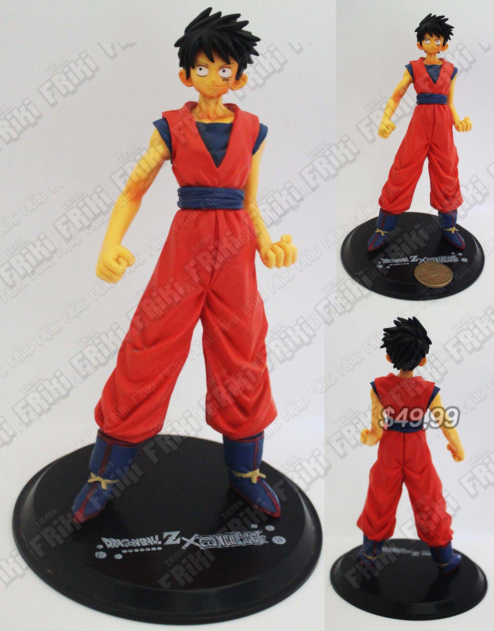 Figura Anime Dragon Ball Luffy x Goku - Tienda Friki
