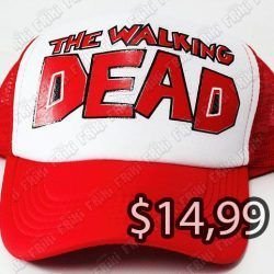 Gorra Series The Walking Dead Ecuador Comprar Venden, Bonita Apariencia perfecta para salir y demostrar tu apoyo a la serie, practica, Hermoso material de algodón y buckram Color rojo con blanco Estado nueva