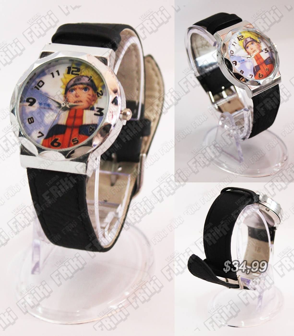 Reloj de pulsera Anime Naruto Ecuador Comprar Venden, Bonita Apariencia perfecto para fans de la serie, practica, Hermoso material de acero inoxidable Color negro y blanco Estado nuevo