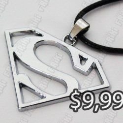 Collar Comics Superman Logo S Ecuador Comprar Venden, Bonita Apariencia perfecta para parejas, practica, Hermoso material de bronce niquelado Color plateado Estado nuevo