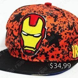 Gorra Cómics Iron-Man Ecuador Comprar Venden, Bonita Apariencia perfecta para salir y demostrar tu apoyo a la serie, practica, Hermoso material de algodón y buckram Color roja, amarillo y negro