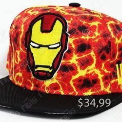 Gorra Cómics Iron-Man Ecuador Comprar Venden, Bonita Apariencia perfecta para salir y demostrar tu apoyo a la serie, practica, Hermoso material de algodón y buckram Color roja, amarillo y negro