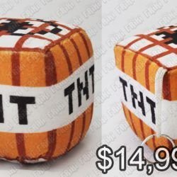 Peluche Videojuegos Minecraft TNT Ecuador Comprar Venden, Bonita Apariencia de TNT, practica, Hermoso material de poliéster Color café Estado nuevo