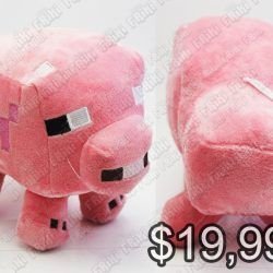 Peluche Videojuegos Minecraft Cerdo Ecuador Comprar Venden, Bonita Apariencia de cerdito, practica, Hermoso material de poliéster Color rosa Estado nuevo