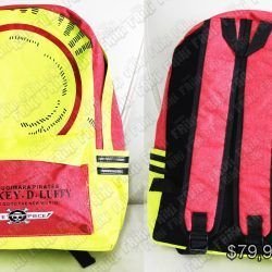 Mochila Anime One Piece Ecuador Comprar Venden, Bonita Apariencia ideal para salidas y paseos, practica, Hermoso material de polipropileno Color negro, amarillo y rojo Estado nuevo