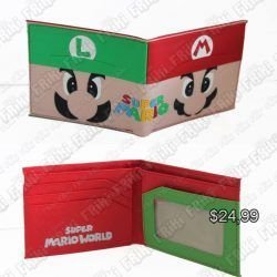 Billetera Videojuegos Super Mario Bros. Mario & Luigi Ecuador Comprar Venden, Bonita Apariencia perfecta para los fans, practica, Hermoso material de cuerina Color como en la foto Estado nuevo