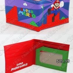 Billetera Videojuegos Super Mario Bros. World 1 Ecuador Comprar Venden, Bonita Apariencia perfecta para los fans, practica, Hermoso material de cuerina Color como en la foto Estado nuevo