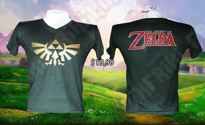 Camiseta Videojuegos The Legend of Zelda Logo Ecuador Comprar Venden, Bonita Apariencia de enderman, practica, Hermoso material de poliéster Color verde Estado nuevo