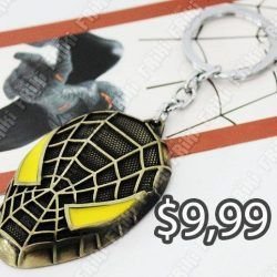 Llavero Cómics Spiderman Ecuador Comprar Venden, Bonita Apariencia perfecto para decorar tus pertenencias, practica, Hermoso material de bronce niquelado Color amarillo y negro Estado nuevo