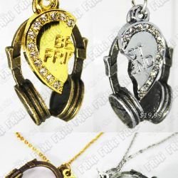 Collar para novios Varios Audífonos con corazones Ecuador Comprar Venden, Bonita Apariencia perfecta para lucir, practica, Hermoso material de bronce niquelado Color como en la imagen Estado nuevo