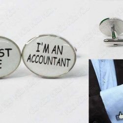Gemelos Varios Trust Me I´m an accountant Ecuador Comprar Venden, Bonita Apariencia ideal para lucirlo, practica, Hermoso material de bronce niquelado Color como en la imagen Estado nuevo