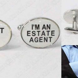 Gemelos Varios Trust Me I´m an estate agent Ecuador Comprar Venden, Bonita Apariencia ideal para lucirlo, practica, Hermoso material de bronce niquelado Color como en la imagen Estado nuevo