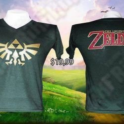 camiseta The Legend of Zelda Videojuegos ropa triforce la leyenda de zelda Gamer tienda friki