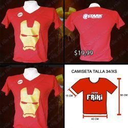 camiseta Iron Man comic ropa casco Ironman Geek tienda friki
