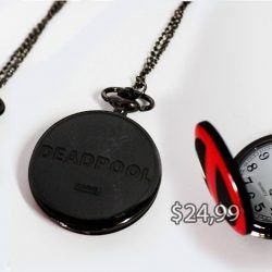 reloj collar Deadpool comic bisuteria logo dead pool Geek tienda friki