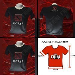 camiseta Dota Videojuegos ropa logo defense of the ancients Gamer tienda friki