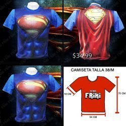 camiseta Superman comic ropa traje super man geek tienda friki