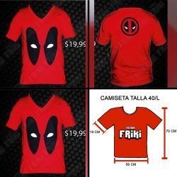 camiseta Deadpool comic ropa mascara dead pool Geek tienda friki