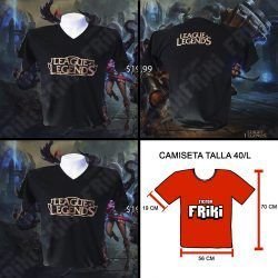 camiseta League of Legends Videojuegos ropa logo Lol Gamer tienda friki