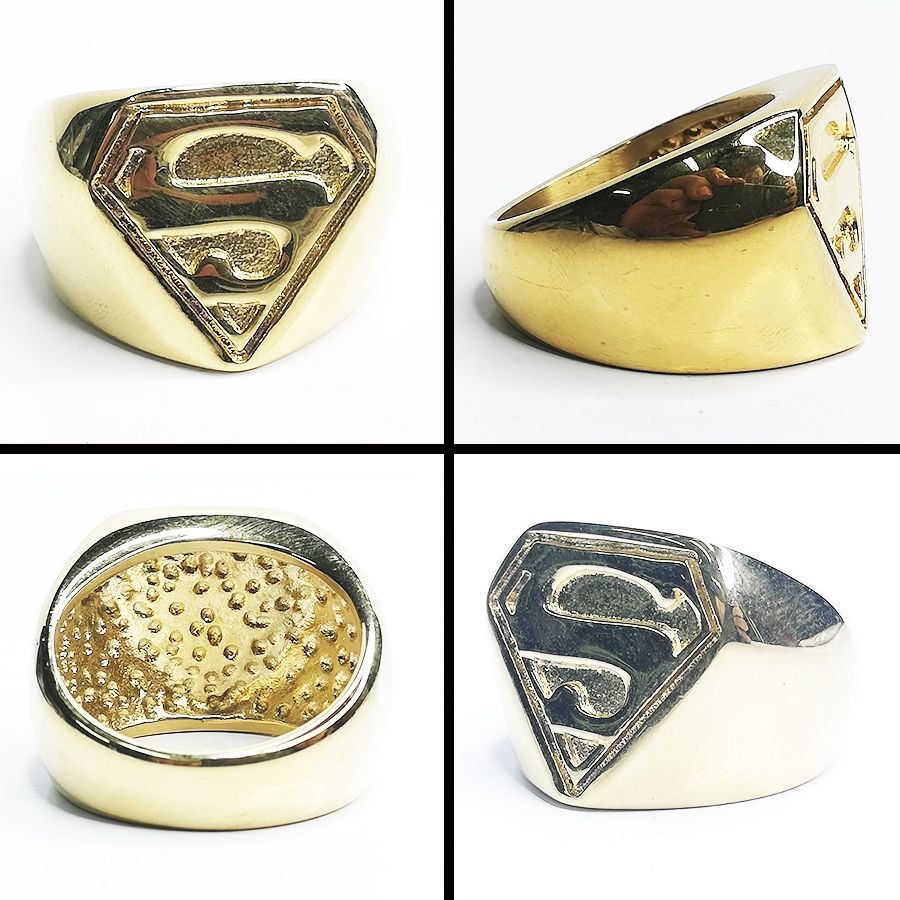 anillo Superman comic Bisuteria logo super man geek tienda friki
